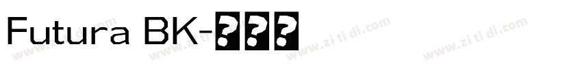 Futura BK字体转换